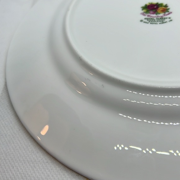 ROYAL ALBERT PLATE OLD COUNTRY ROSES “TO MOTHER WITH LOVE” 1962 VTG BONE CHINA - Picture 12 of 12